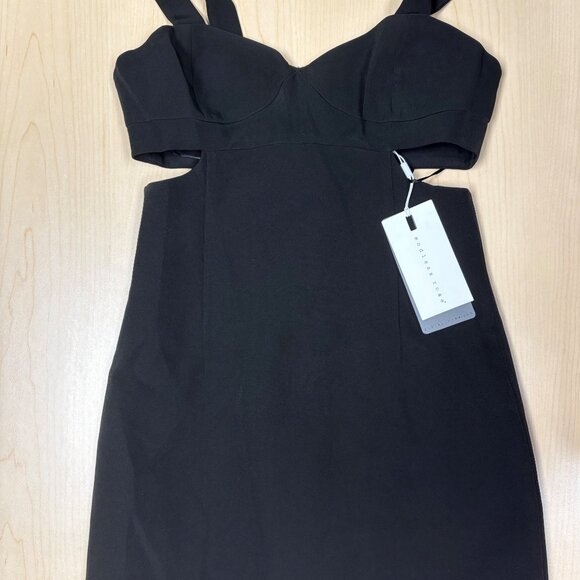 Endless Rose Black XS Mini Bodycon Cutout - Picture 4 of 5